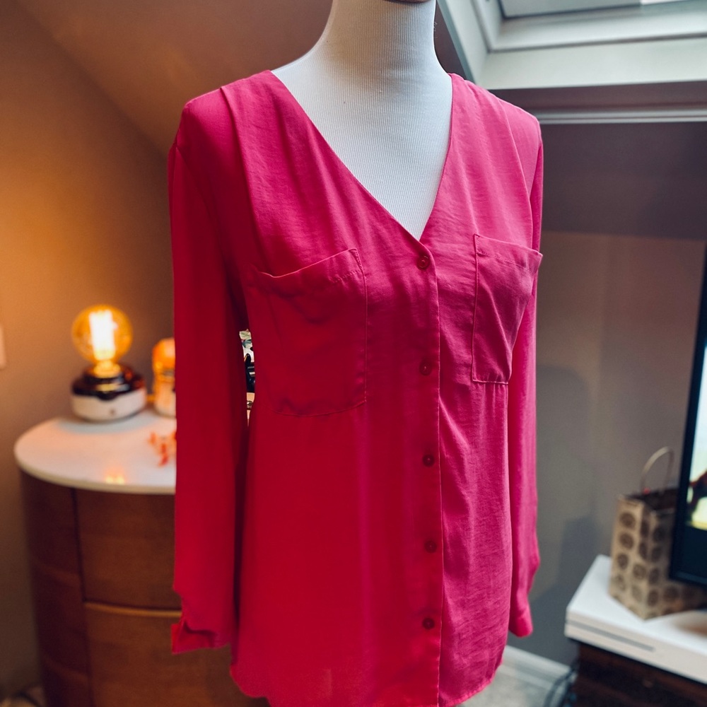 Hot pink blouse